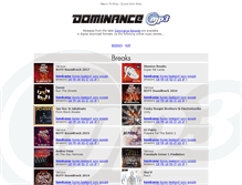 Tablet Screenshot of mp3s.dominance-records.de
